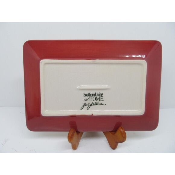 Gail Pittman Christmas Memories 8 1/4" Appetizer Plates Trays Set of 2 - Picture 5 of 11